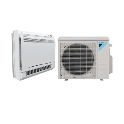 Daikin AURORA™ Floor Mount single-zone heat pump.