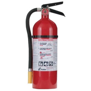 Kidde fire extinguisher.