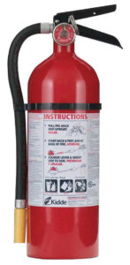 Kidde fire extinguisher.